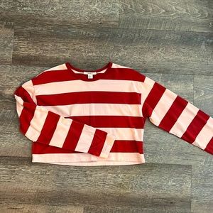 Striped Forever 21 Crop Top